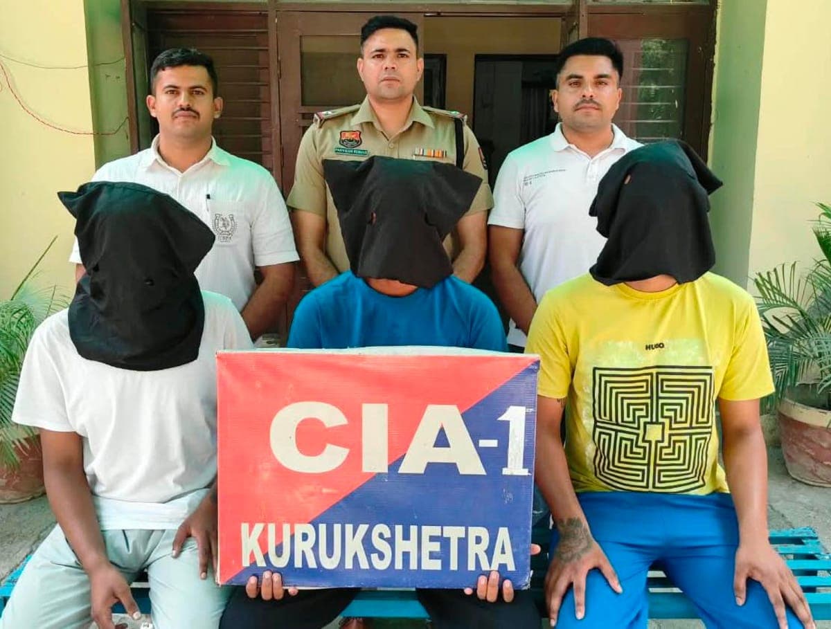 Kurukshetra News | धमकी और हवाई फायरिंग मामले में 3 गिरफ्तार : एक देसी कट्टा बरामद | अन्य आरोपियों की भूमिका की जांच
