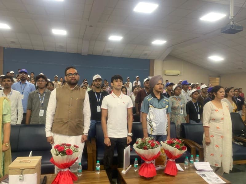 Yamunanagar News | एमएलएन कॉलेज में युवा संवाद : खेलों से जुड़ने का आह्वान | 2036 ओलंपिक पर मंथन