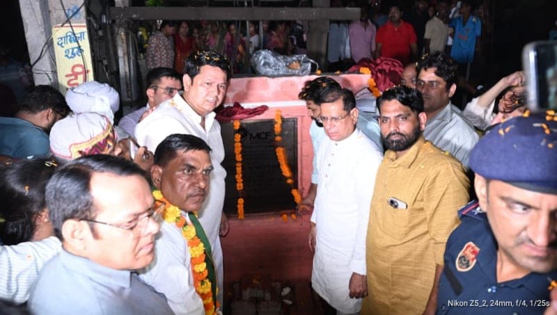 Faridabad News | वार्ड-27 में 1.55 करोड़ के विकास कार्य शुरू : मंत्री राजेश नागर ने किया शुभारंभ | सड़क और नाले का होगा निर्माण