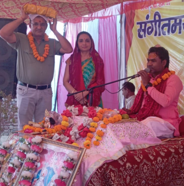 महेंद्रगढ़ में भव्य कलश यात्रा से श्रीराम कथा का शुभारंभ