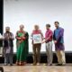 उत्कल दिवस कार्यक्रम के दौरान समकुलपति प्रो. पवन कुमार शर्मा को स्मृति चिन्ह भेंट करते हुए।