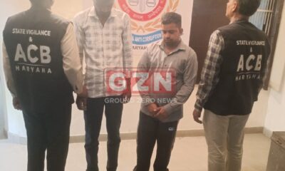 NARNAUL ACB की गिरफ्त में आरोपी।