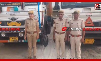 राजमार्ग पर नियम तोड़ने वालों के खिलाफ कार्रवाई करते पुलिस अधिकारी