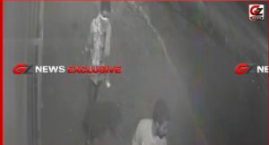 नारनौल में शराब ठेके को आग, CCTV में कैद बाइक सवार आरोपी