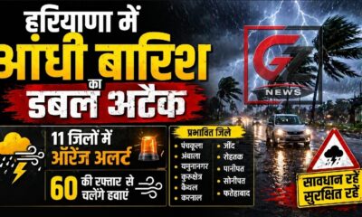 हरियाणा। आंधी-बारिश का कहर, 11 जिलों में ऑरेंज अलर्ट जारी