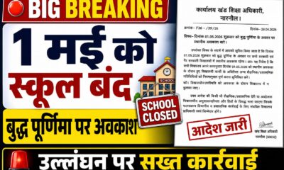 नारनौल में 1 मई को बुद्ध पूर्णिमा पर स्कूल बंद, आदेश उल्लंघन पर होगी सख्त कार्रवाई