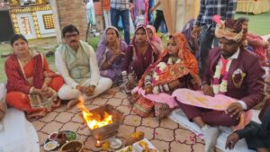 संगीतमय फेरों सहित सभी वैवाहिक रस्में बेहद सुंदर और सुव्यवस्थित ढंग से आयोजित 