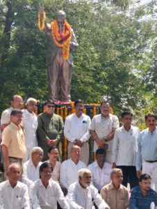 नारनौल में अंबेडकर जयंती पर जेपी सैनी ने दी श्रद्धांजलि