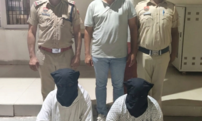 साइबर ठगी मामले में गिरफ्तार आरोपी पुलिस हिरासत में।