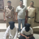 साइबर ठगी मामले में गिरफ्तार आरोपी पुलिस हिरासत में।