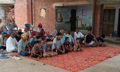 गांव मौसमपुर और बिहारीपुर में ग्रामीणों को नशे के खिलाफ जागरूक करते हुए निरीक्षक शारदा।
