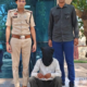 साइबर ठगी के मामले में गिरफ्तार आरोपित।