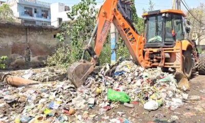 पलवल शहर में जगह-जगह लगे कूड़े के ढेर, सफाई व्यवस्था पूरी तरह चरमराई।