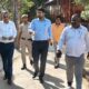 सोमनाथ स्वाभिमान पर्व के आयोजन स्थलों का दौरा करते एसडीएम अनिरुद्ध यादव।
