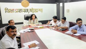 एसआईआर के संबंध में बैठक लेती डीसी अनुपमा अंजली।