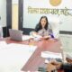 वीडियो कॉन्फ्रेंसिंग के दौरान मौजूद डीसी अनुपमा अंजली।