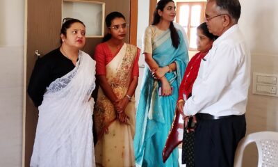 संतोष पुनर्वास केंद्र का निरीक्षण करती अतिरिक्त जिला एवं सत्र न्यायाधीश हर्षाली चौधरी व सीजेएम नीलम कुमारी।