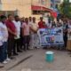 हुडा सेक्टर-वन में “नई सोच नया शहर” अभियान के तहत स्वच्छता का संकल्प लेते नगर परिषद कर्मचारी व निवासी।