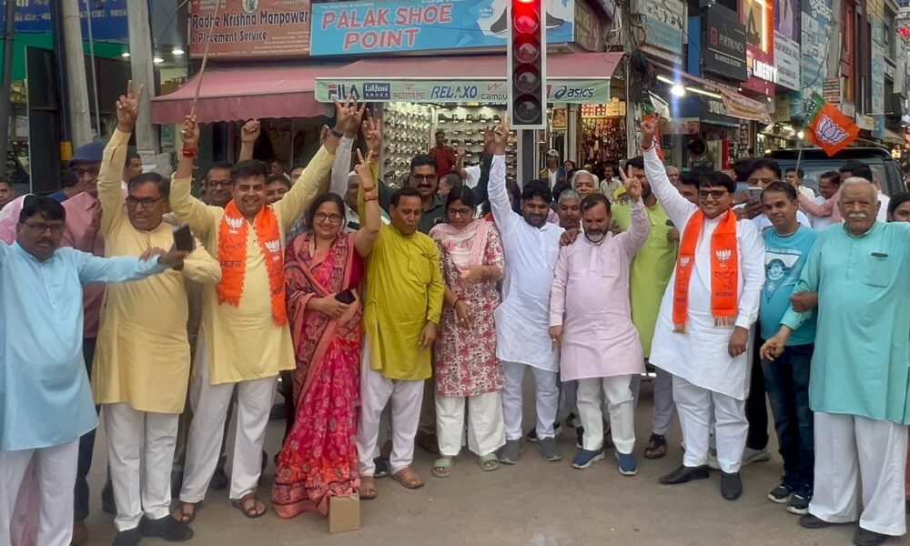 जीत के बाद नारनौल में भाजपा समर्थकों का जश्न, दिखा जबरदस्त उत्साह