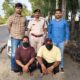 फरीदाबाद साइबर ठगी मामले में गिरफ्तार आरोपी पुलिस हिरासत में।