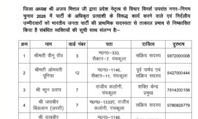 पार्टी विरोधी गतिविधियों पर कार्रवाई का संदेश