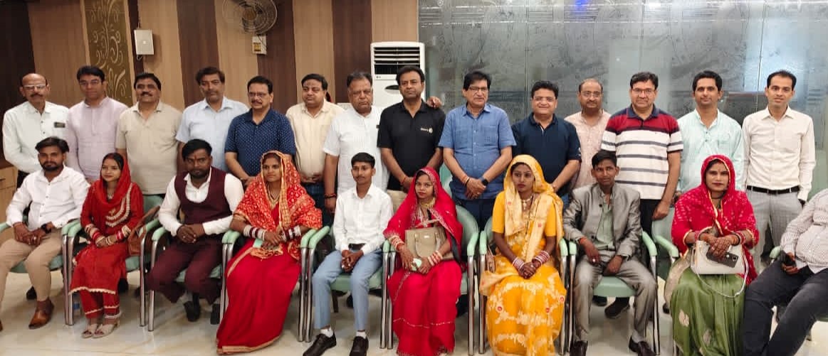 नारनौल में रोटरी क्लब का सामूहिक विवाह बना मिसाल, पगफेरे पर नवदम्पत्तियों का सम्मान