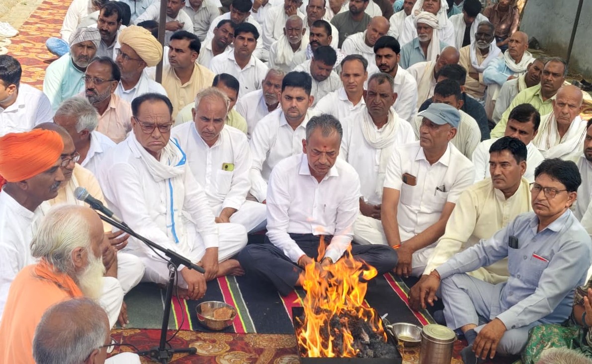 मनोहर लाल खट्टर के जन्मदिन पर नांगल चौधरी में हवन, हजारों लोगों ने दी आहुति