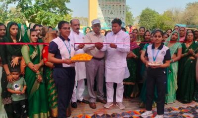 हिंदुस्तान पब्लिक स्कूल सलीमपुर में कार्यक्रम का शुभारंभ करते हुए जिला प्रमुख डा.राकेश कुमार।