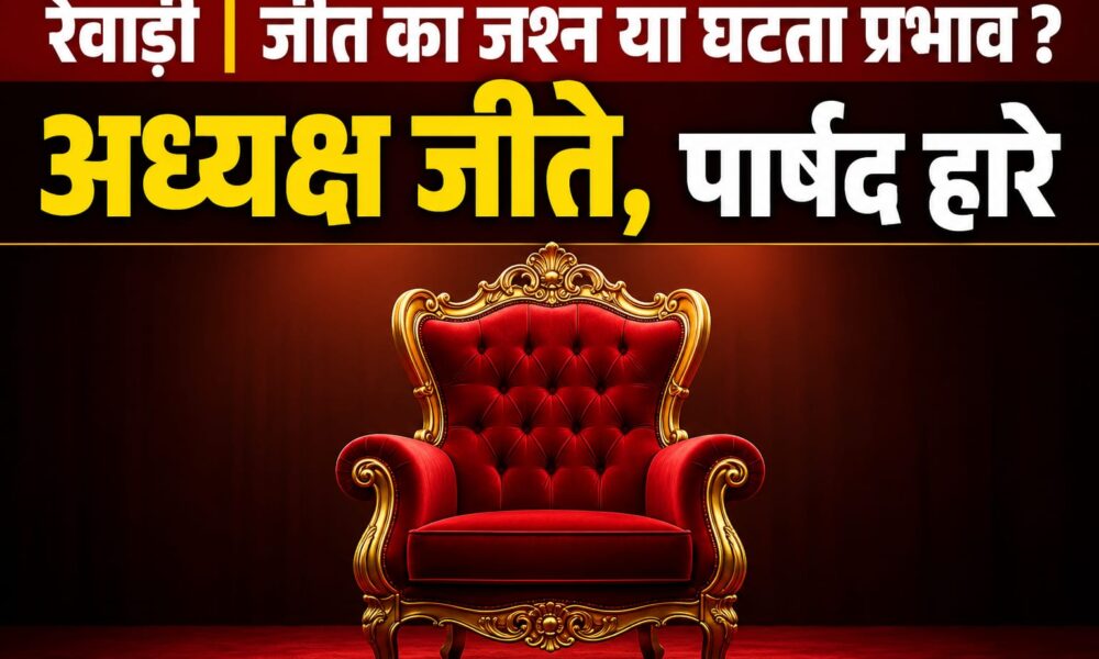 रेवाड़ी नगर पालिका चुनाव के बाद अहीरवाल की राजनीति गरमाई, जीत-हार पर बढ़ी चर्चा