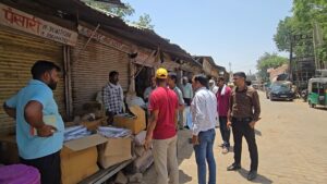 नारनौल पुरानी अनाज मंडी में संयुक्त रेड, सिंगल यूज प्लास्टिक पर चालान और अतिक्रमण हटाने की कार्रवाई