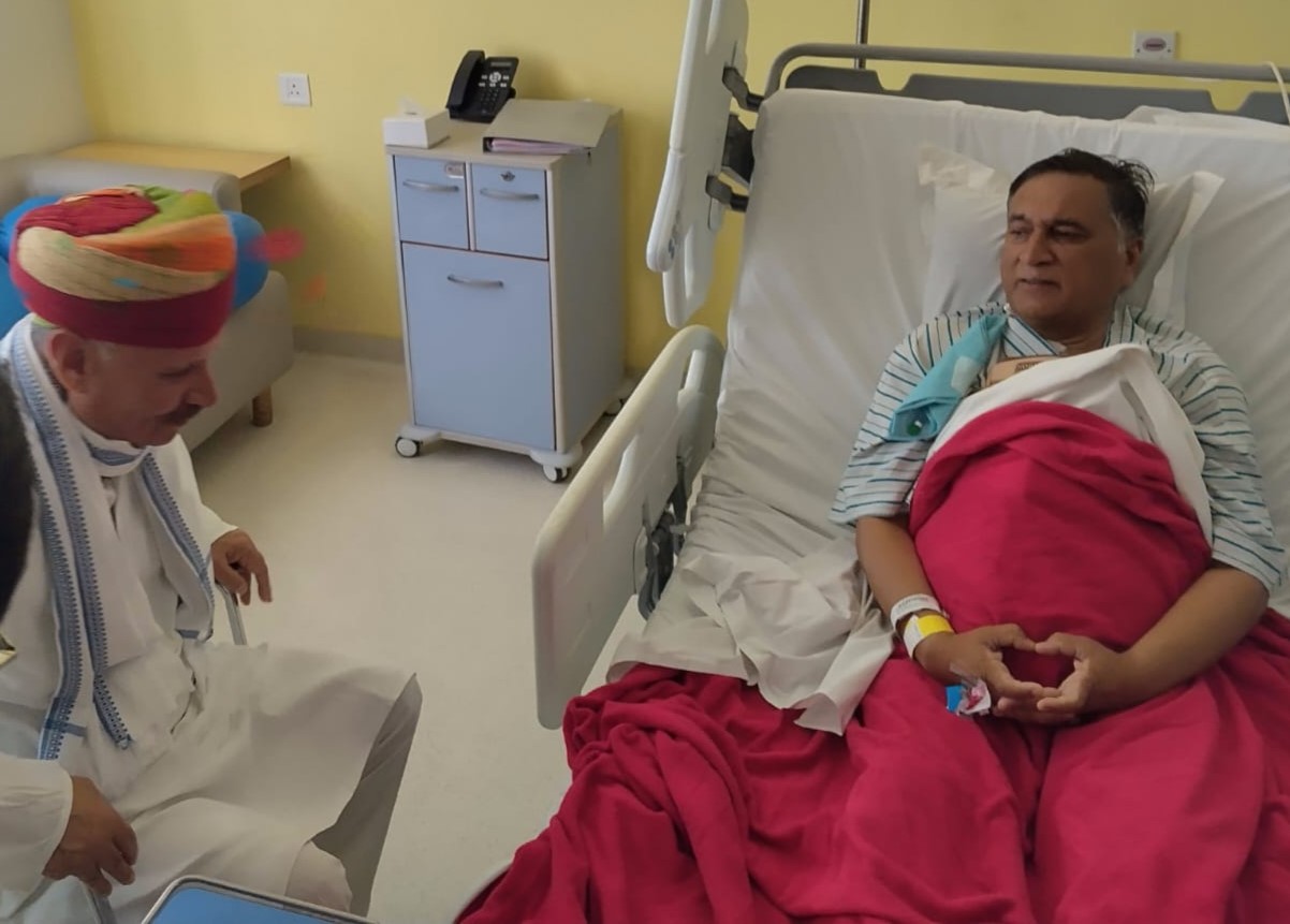 मेदांता अस्पताल पहुंचे राव इंद्रजीत सिंह, भाजपा नेता मनीष मित्तल के स्वास्थ्य की ली जानकारी