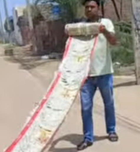 नूंह पुलिस की सख्ती, किराये की करोड़ों की नोटों की मालाओं के कारोबार पर कार्रवाई की चेतावनी