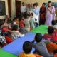 पंचकूला में आंगनवाड़ी केंद्र का निरीक्षण कर बच्चों से संवाद करतीं मंत्री श्रुति चौधरी।