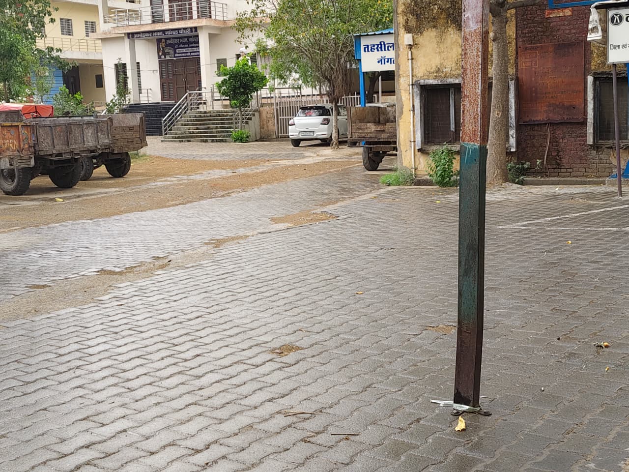 नांगल चौधरी में मौसम बदलने के बाद बारिश