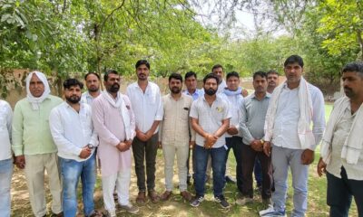 कार्रवाई की मांग को लेकर एकजुट हुए नांगल चौधरी क्षेत्र के सरपंच।