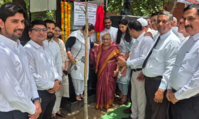 नारनौल बार एसोसिएशन में स्वर्गीय चौधरी रामचंद्र की स्मृति में आरओ वाटर कूलर का लोकार्पण