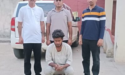 अवैध देशी पिस्टल सहित गिरफ्तार आरोपी तिलकराज पुलिस हिरासत में।