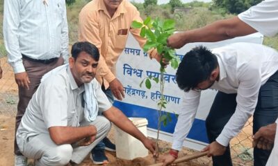 विश्व पर्यावरण दिवस कार्यक्रम में संबोधन देते एसडीएम योगेश सैनी।