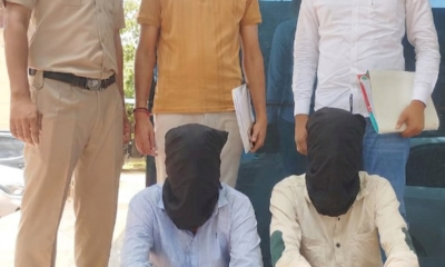 साइबर ठगी के मामले में गिरफ्तार आरोपित।