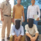 साइबर ठगी के मामले में गिरफ्तार आरोपित।