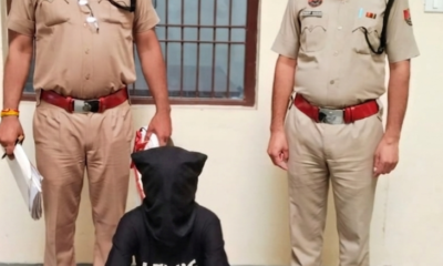 युवक पर जानलेवा हमले के मामले में गिरफ्तार आरोपी योगेश पुलिस हिरासत में।