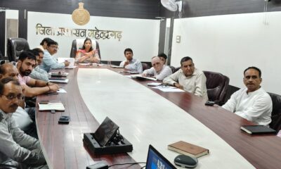 वीडियो कॉन्फ्रेंसिंग के दौरान मौजूद डीसी अनुपमा अंजली।