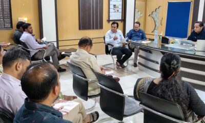 पल्स पोलियो व 'स्टॉप डायरिया कैंपेन के संबंध में बैठक लेते एडीसी तरुण कुमार पावरिया।