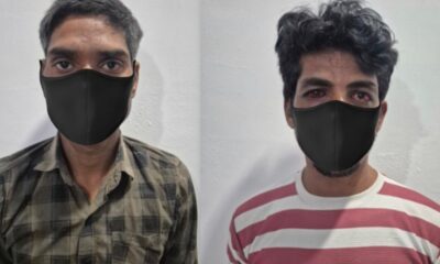 मंदिर चोरी मामले में गिरफ्तार आरोपी पुलिस हिरासत में।