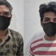 मंदिर चोरी मामले में गिरफ्तार आरोपी पुलिस हिरासत में।