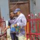 जाट गुवाना गांव में पेयजल कनेक्शनों की जांच करते जन स्वास्थ्य विभाग के अधिकारी।