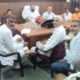 नारनौल | बैठक में मौजूद चेयरमैन बाबूलाल व पदाधिकारी
