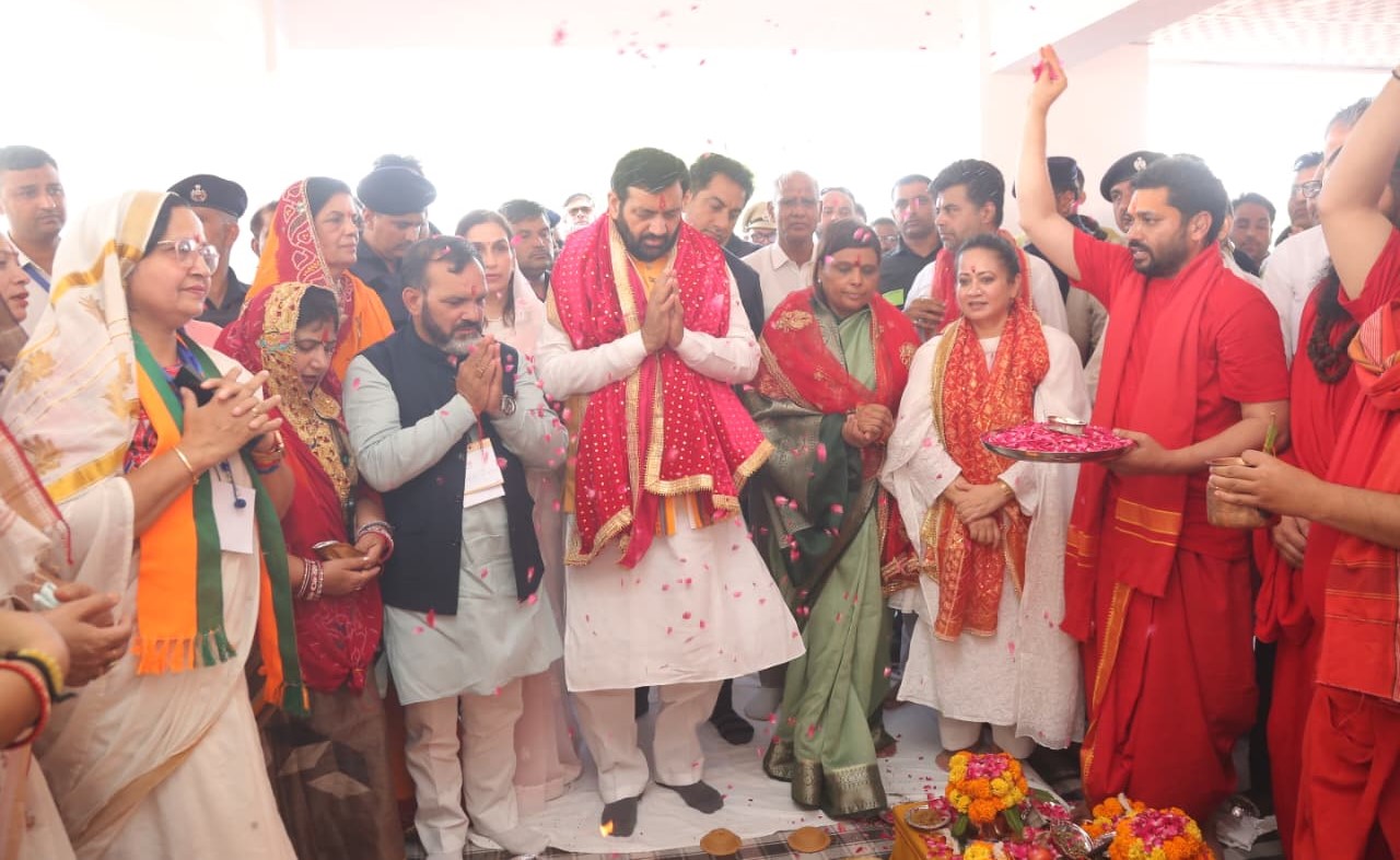 नारनौल में भाजपा जिला कार्यालय उद्घाटन समारोह