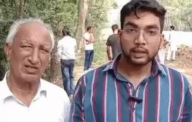 मामले की जानकारी देते पंजाब के हेल्थ कर्मचारी भूपेंद्र सिंह के बेटे कपिल