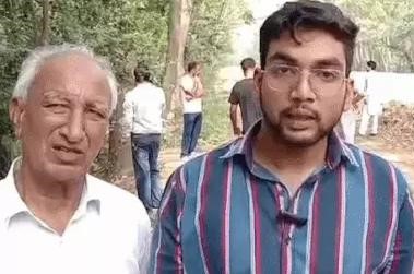 मामले की जानकारी देते पंजाब के हेल्थ कर्मचारी भूपेंद्र सिंह के बेटे कपिल